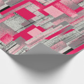 nahtloses digitales Patchwork-Muster in Aquarellfa Geschenkpapier (Ecke)
