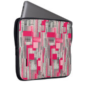 nahtloses digitales Patchwork-Muster in Aquarellfa Laptopschutzhülle (Vorne Rechts)