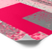 nahtloses digitales Patchwork-Muster Poster (Ecke)