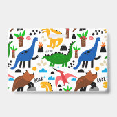 Nahtloses Dinosaurier-Muster Ausweis (Rückseite)