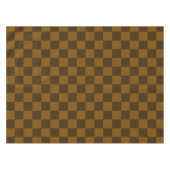 Nahtloses dunkles und hellbraunes Karomuster Tischdecke (Vorderseite (Horizontal))