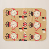 nahtloses englisches Teezeitmuster Sherpadecke (Vorderseite (Horizontal))
