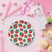 Nahtloses Erdbeermuster Frucht-Party Pappteller (Party)