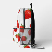 Nahtloses Erdbeermuster Süße rote Früchte  Bedruckter Rucksack (Rechts)