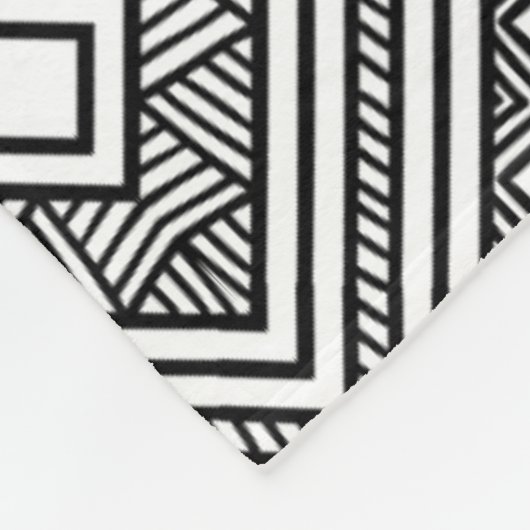 Nahtloses ethnisches Muster Fleecedecke (Ecke)