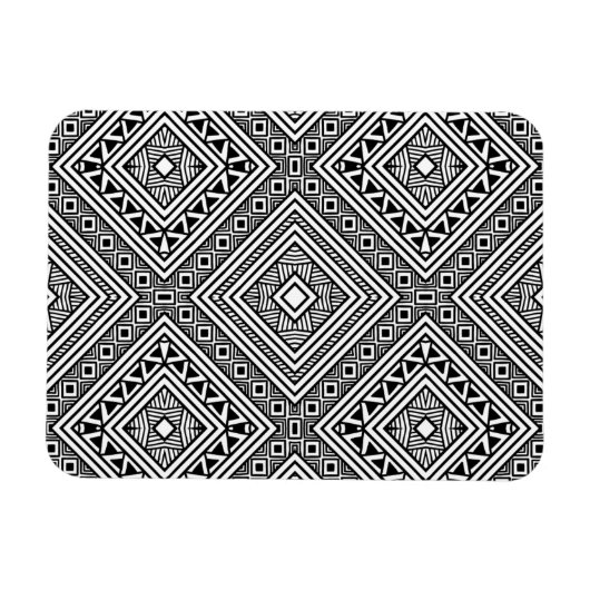 Nahtloses ethnisches Muster Magnet (Horizontal)