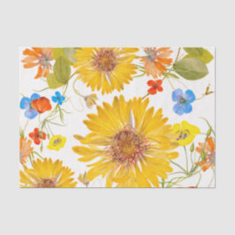 Nahtloses farbenfrohes Blumenmuster Seidenpapier