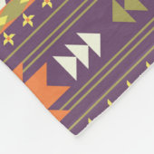 Nahtloses farbiges Aztec Muster Fleecedecke (Ecke)