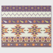 Nahtloses farbiges Aztec Muster Geschenkpapier (Flach)