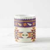 Nahtloses farbiges Aztec Muster Kaffeetasse (Mittel)