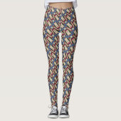 Nahtloses farbiges Muster Leggings (Vorderseite)
