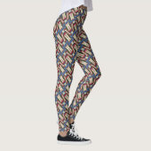 Nahtloses farbiges Muster Leggings (Rechts)