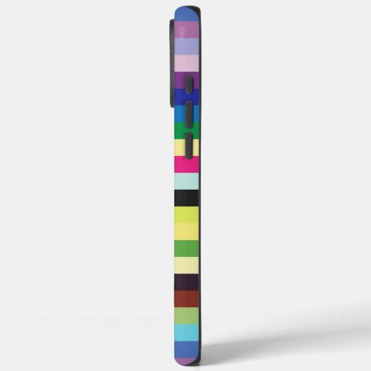 Nahtloses farbiges Streifenmuster Case-Mate iPhone Hülle (Rückseite / Links)