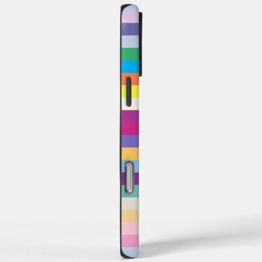 Nahtloses farbiges Streifenmuster Case-Mate iPhone Hülle (Rückseite / Rechts)