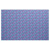Nahtloses, flaches Muster mit Doodle-Fischen Stoff (Fat Quarter (45,7 x 55,9 cm))