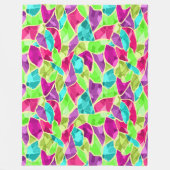 Nahtloses Fliesenmosaik kaleidoscope abstrakt mode Fleecedecke (Vorderseite)