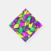 Nahtloses Fliesenmosaik kaleidoscope abstrakt mode Serviette (Ecke)