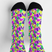 Nahtloses Fliesenmosaik kaleidoscope abstrakt mode Socken (Oben)