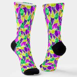 Nahtloses Fliesenmosaik kaleidoscope abstrakt mode Socken