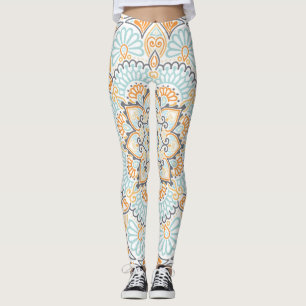 Nahtloses Fliesenmuster: dekoratives, vielseitiges Leggings
