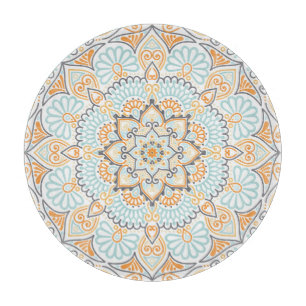 Nahtloses Fliesenmuster: dekoratives, vielseitiges Schneidebrett