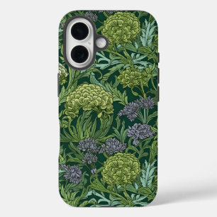 Nahtloses florales Muster im Stil von William Morr iPhone 16 Hülle