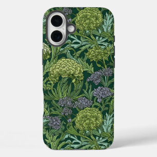 Nahtloses florales Muster im Stil von William Morr iPhone 16 Plus Hülle