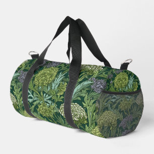 Nahtloses florales Muster im Stil von William Morr Duffle Bag