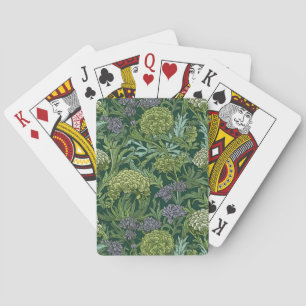 Nahtloses florales Muster im Stil von William Morr Spielkarten
