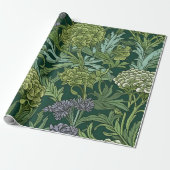 Nahtloses florales Muster im William-Morris-Stil Geschenkpapier (Ungerollt)