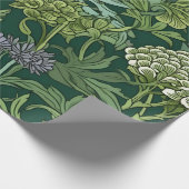 Nahtloses florales Muster im William-Morris-Stil Geschenkpapier (Ecke)