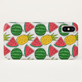 Nahtloses Fruchtmuster | Frucht-Oberflächenmuster  Case-Mate iPhone Hülle (Rückseite (Horizontal))
