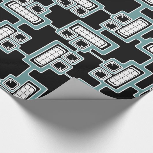 Nahtloses Futuristisches Schleifpapier Geschenkpapier