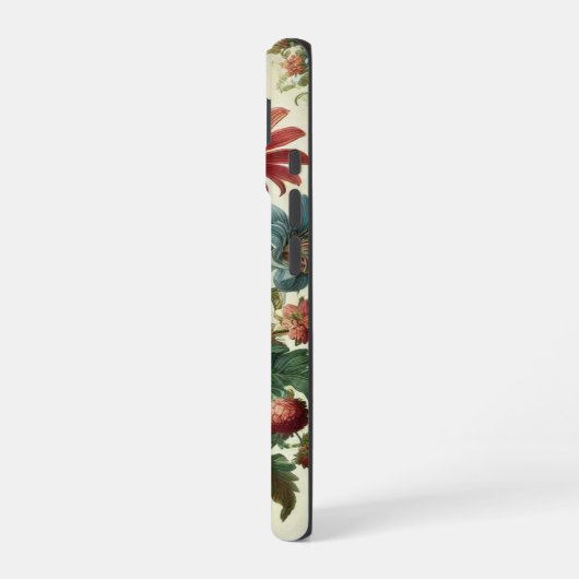 Nahtloses Gartendesign iPhone 16 Hülle (Linke Seite)