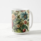 Nahtloses Gartendesign Kaffeetasse (VorderseiteRechts)