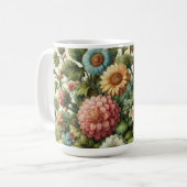 Nahtloses Gartendesign Kaffeetasse (Vorderseite Links)