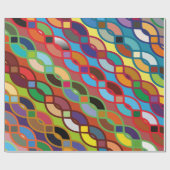 Nahtloses geometrisches mehrfarbiges Kettenmuster Geschenkpapier (Flach)