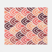 Nahtloses geometrisches Muster auf Papiertextur Fleecedecke (Vorderseite (Horizontal))