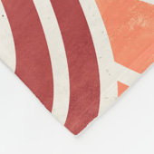 Nahtloses geometrisches Muster auf Papiertextur Fleecedecke (Ecke)