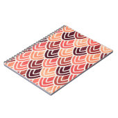 Nahtloses geometrisches Muster auf Papiertextur Notizblock (Linke Seite)