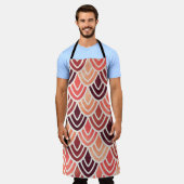 Nahtloses geometrisches Muster auf Papiertextur Schürze (Getragen)