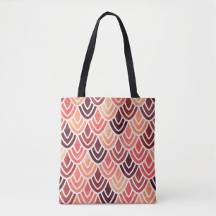 Nahtloses geometrisches Muster auf Papiertextur Tasche