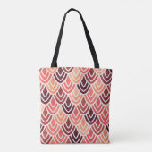 Nahtloses geometrisches Muster auf Papiertextur Tasche (Rückseite)