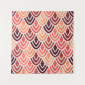 Nahtloses geometrisches Muster auf Papiertextur Wandteppich (Vorderseite)