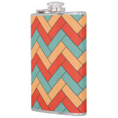 Nahtloses geometrisches Muster Flachmann (Links)