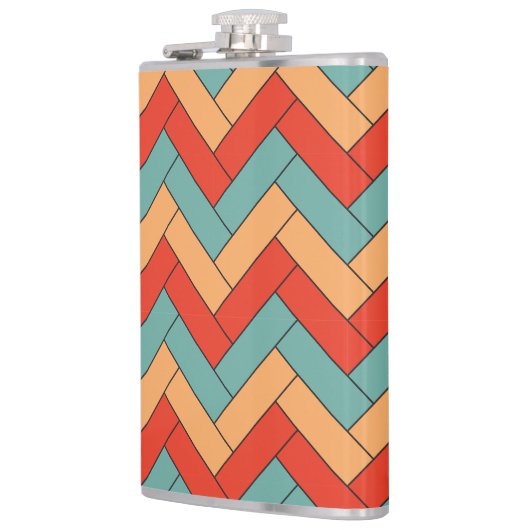 Nahtloses geometrisches Muster Flachmann (Links)