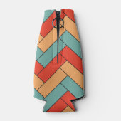 Nahtloses geometrisches Muster Flaschenkühler (Rückseite)