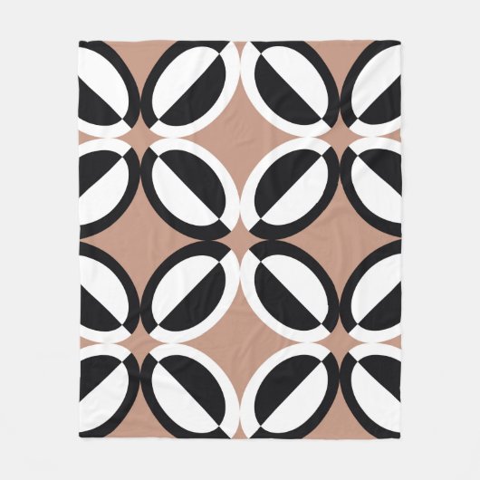 Nahtloses geometrisches Muster Fleecedecke (Vorderseite)