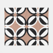 Nahtloses geometrisches Muster Fleecedecke (Vorderseite (Horizontal))