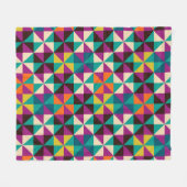 Nahtloses geometrisches Muster Fleecedecke (Vorderseite (Horizontal))